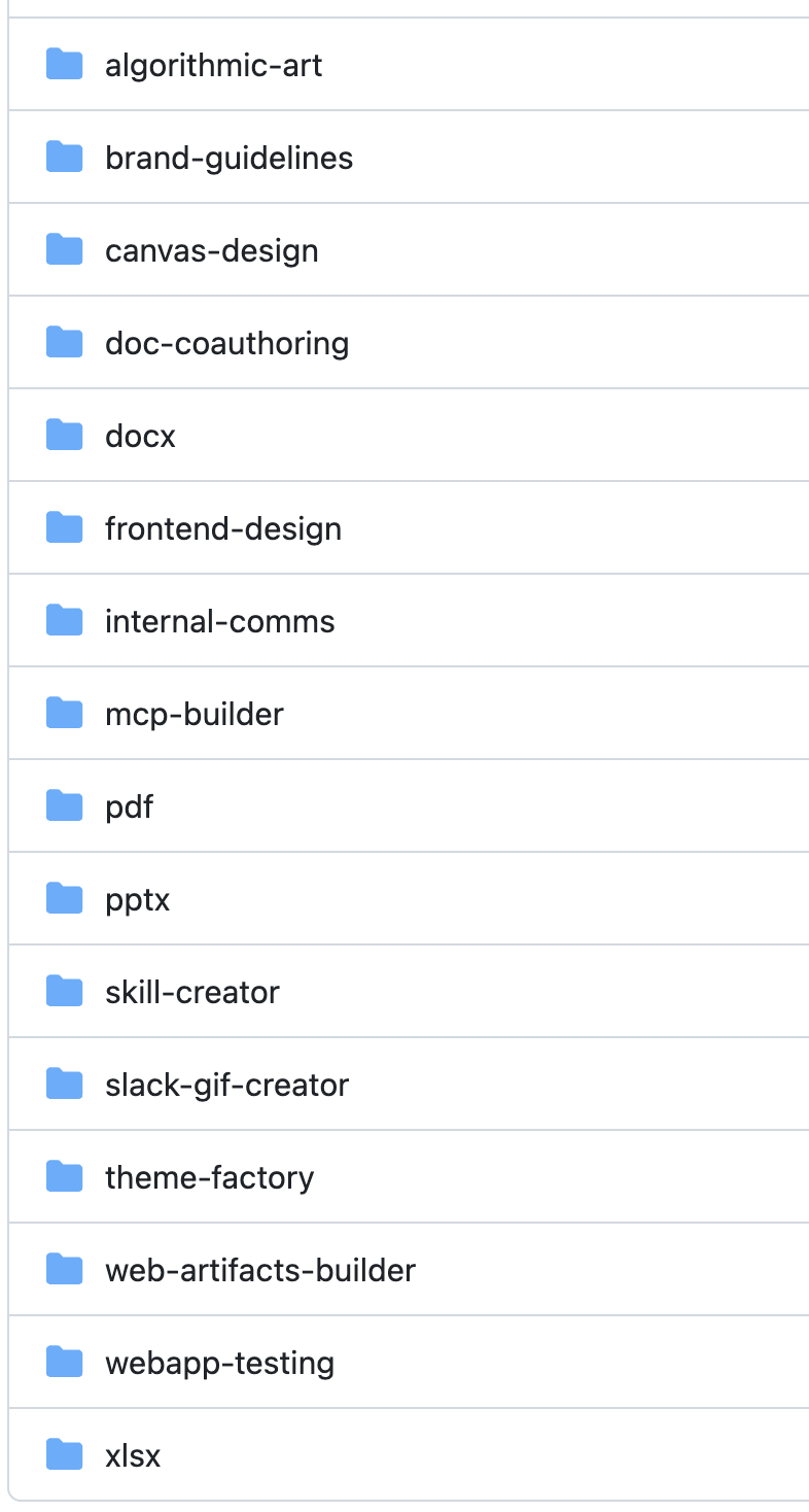 https://github.com/anthropics/skills/tree/main/skills